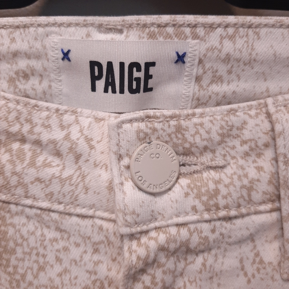 Paige Hoxton Ankle Snake Print Skinny Jeans Python Anthropologie Denim Size 26 - Picture 8 of 16